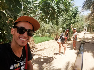 wondering in the village