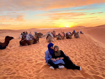 sunset merzouga